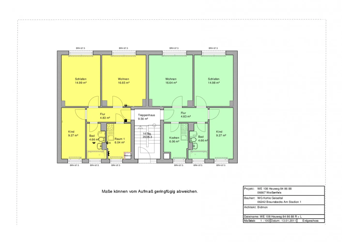 3 Zimmer Wohnung mit 59 m² in Weißenfels – Bild 2