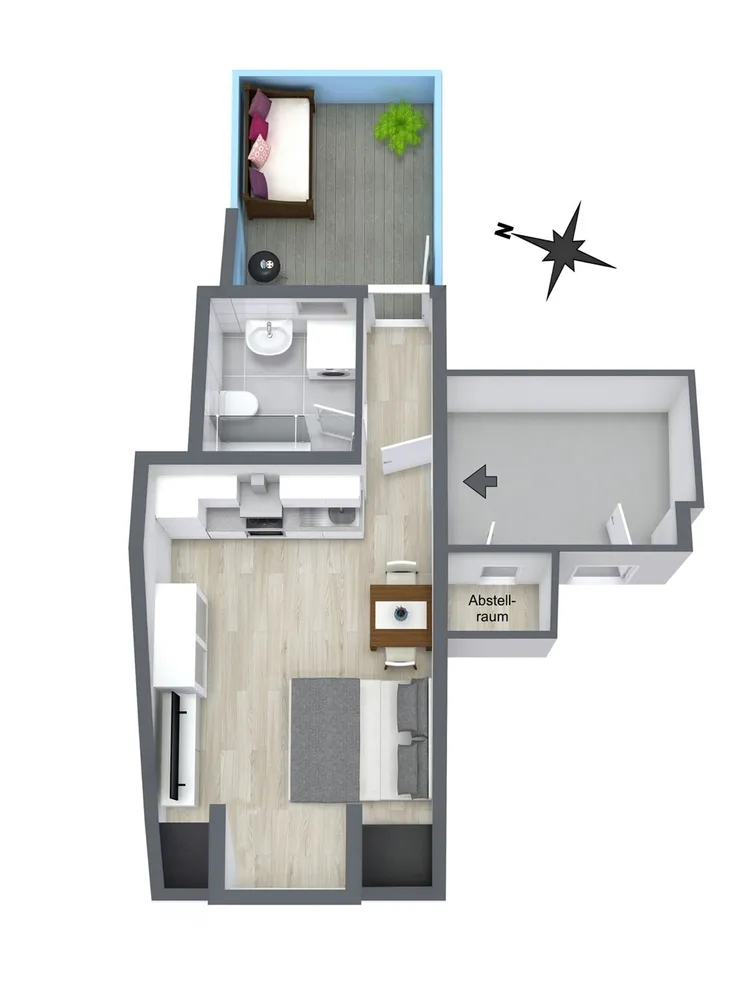 1 Zimmer Wohnung mit 38 m² in Krefeld – Bild 9