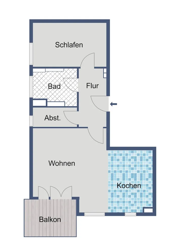 2 Zimmer Wohnung mit 65 m² in Frankfurt am Main – Bild 2