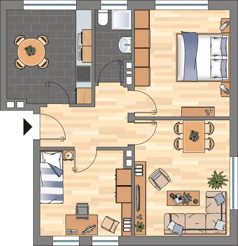 3 Zimmer Wohnung mit 63 m² in Wilhelmshaven – Bild 4