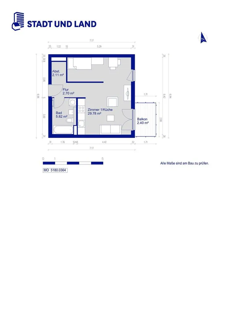 1 Zimmer Wohnung mit 43 m² in Berlin – Bild 8