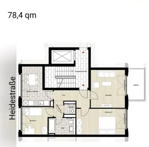 3 Zimmer Wohnung mit 78 m² in Berlin – Bild 1
