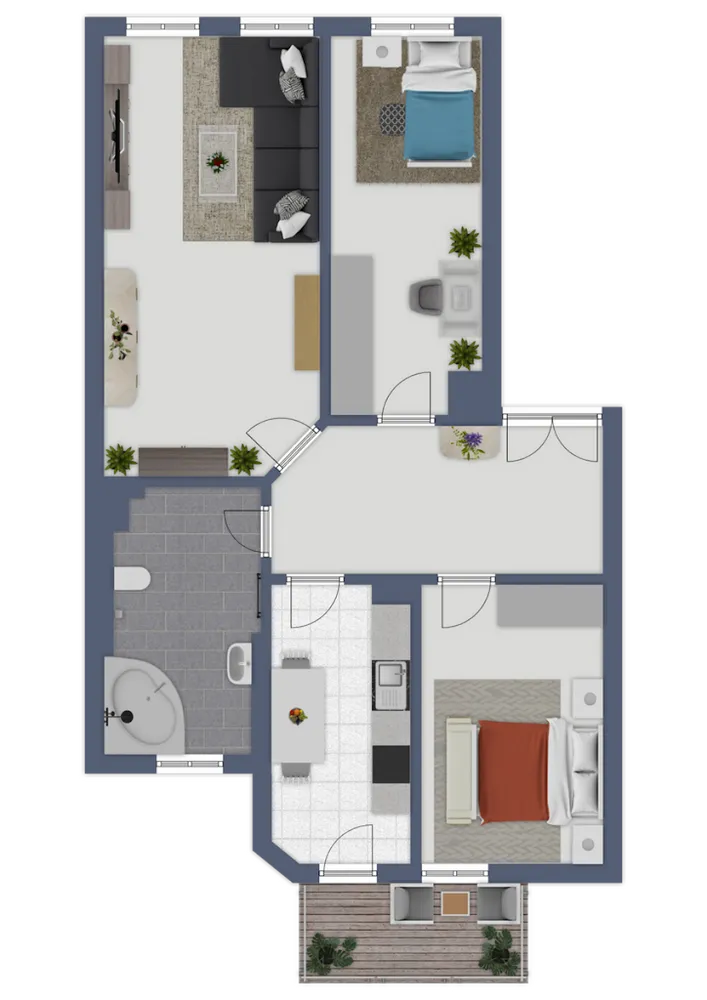 3 Zimmer Wohnung mit 72 m² in Leipzig – Bild 4