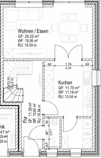 3 Zimmer Haus mit 85 m² in Norden – Bild 4
