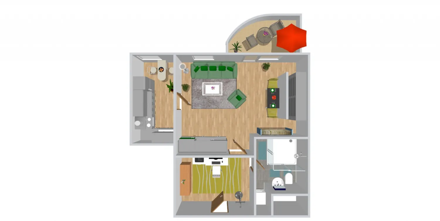 1 Zimmer Wohnung mit 49 m² in Chemnitz – Bild 1