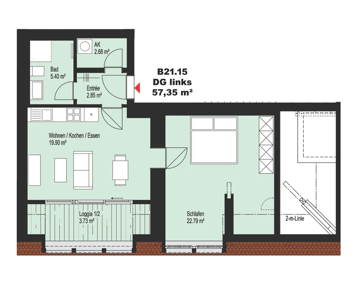 2 Zimmer Wohnung mit 57 m² in Leipzig – Bild 8