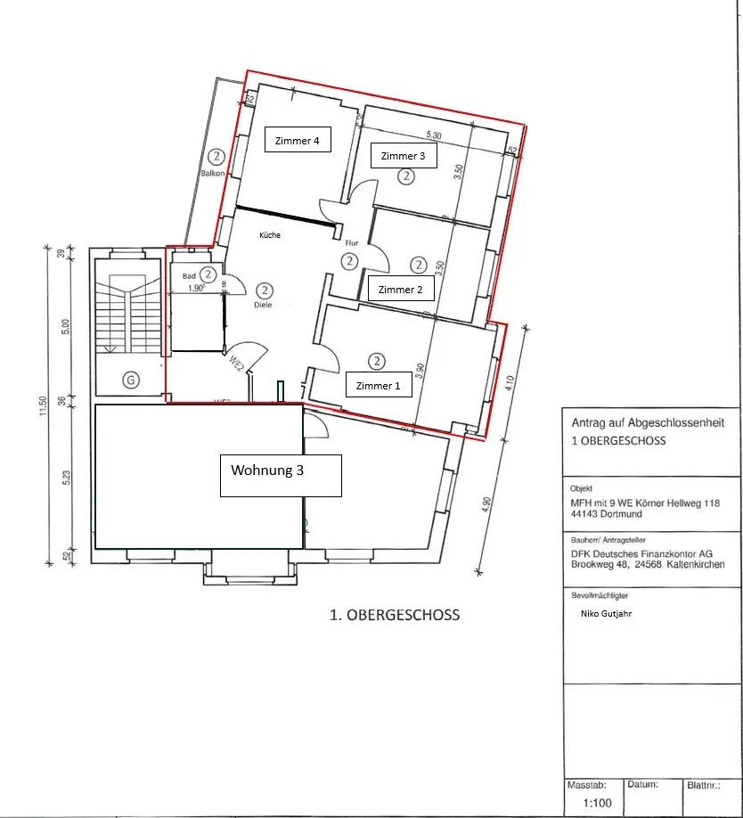 17 Zimmer Wohnung mit 105 m² in Dortmund – Bild 8