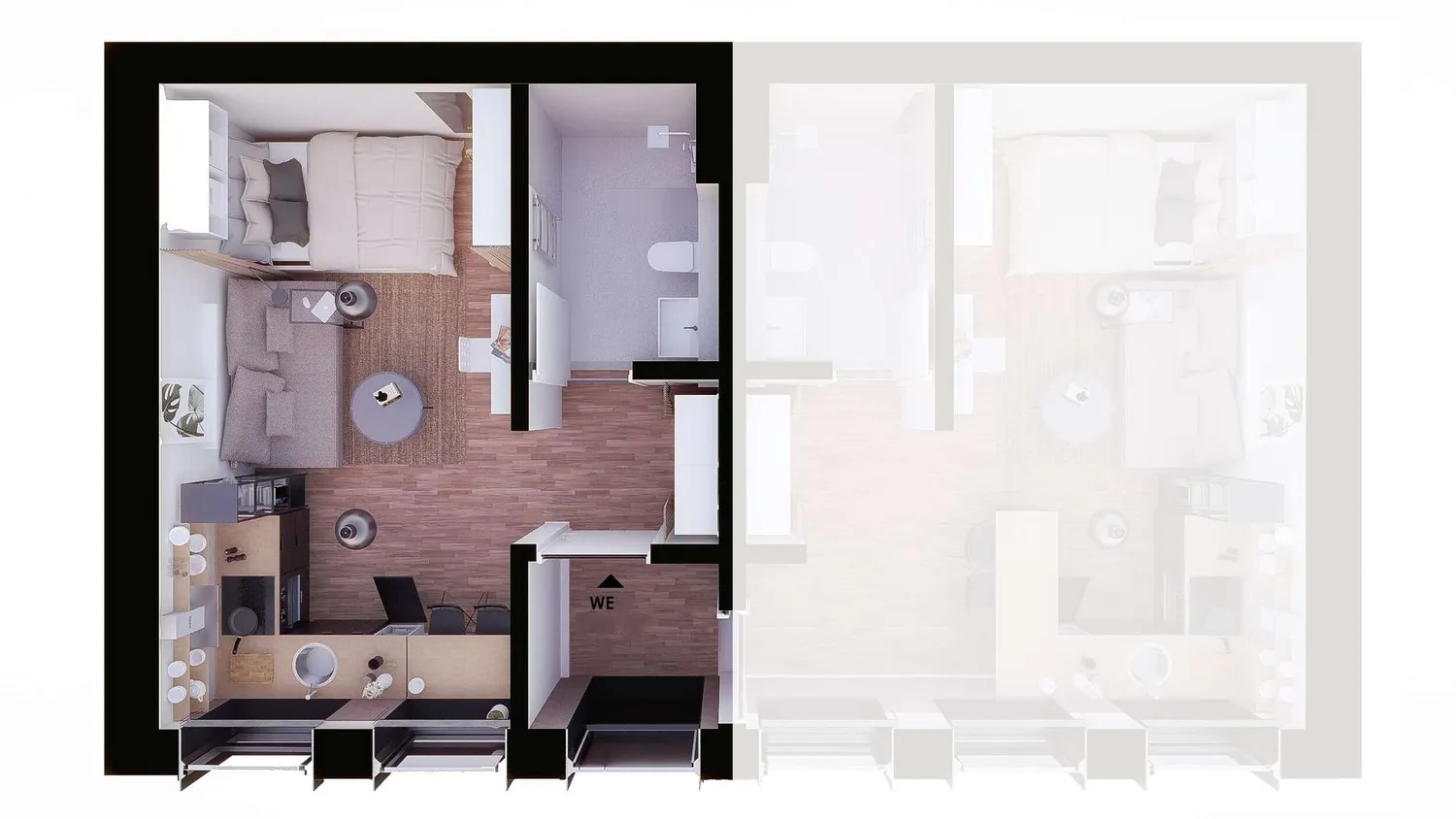 1 Zimmer Wohnung mit 25 m² in Leipzig – Bild 2