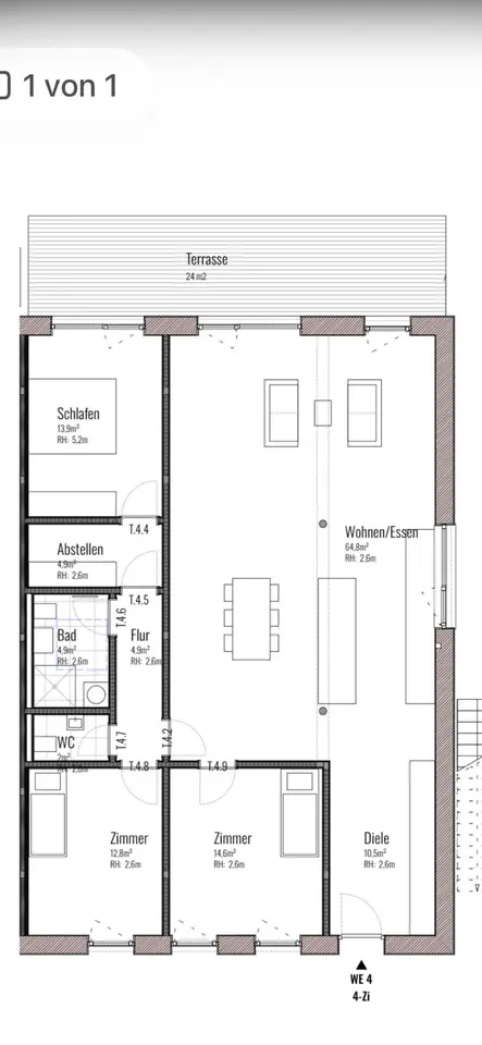 4 Zimmer Wohnung mit 133 m² in Kempten – Bild 5
