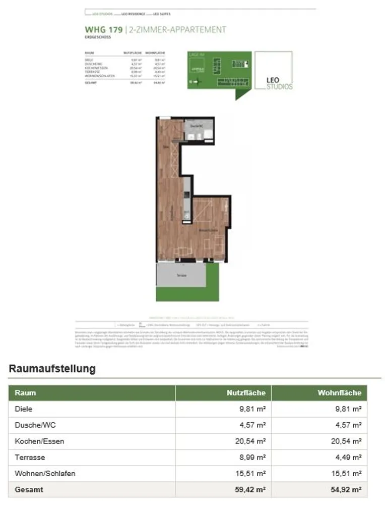 2 Zimmer Wohnung mit 55 m² in München – Bild 2