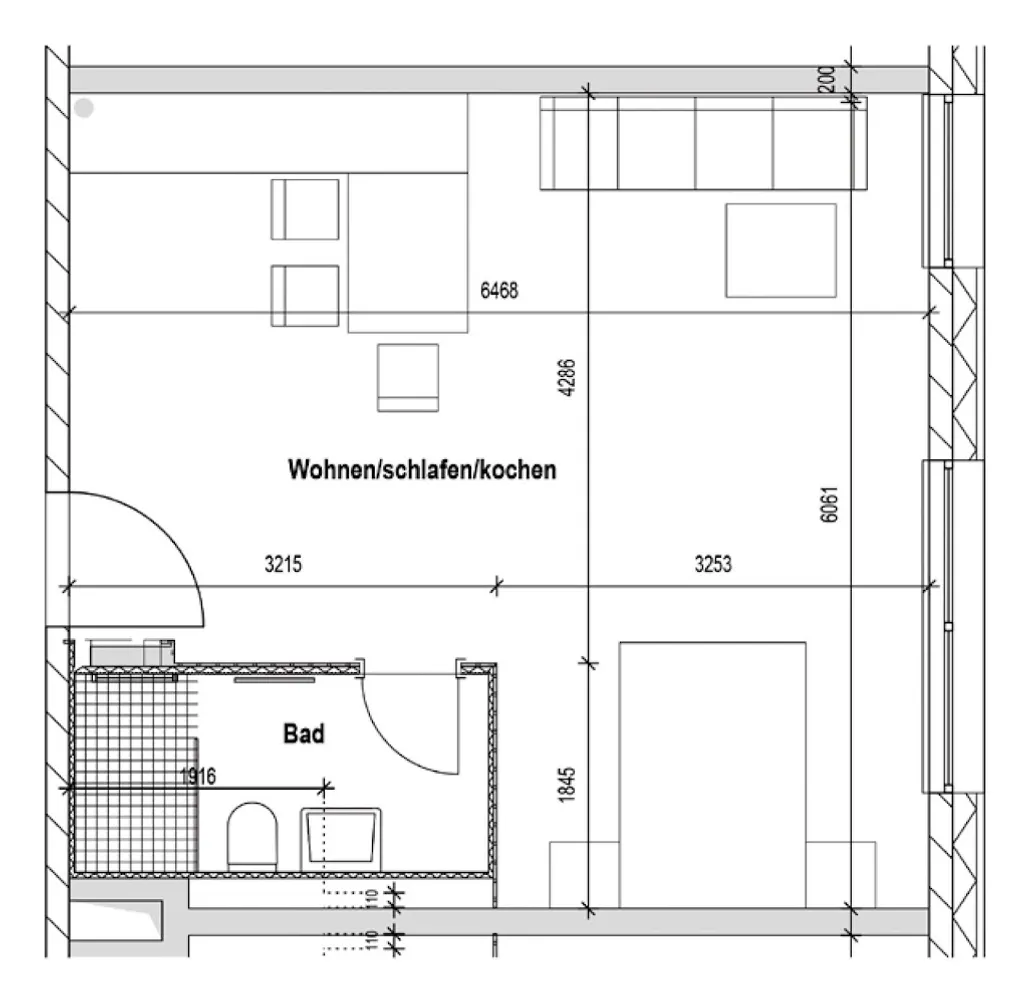 1 Zimmer Wohnung mit 38 m² in Würzburg – Bild 4