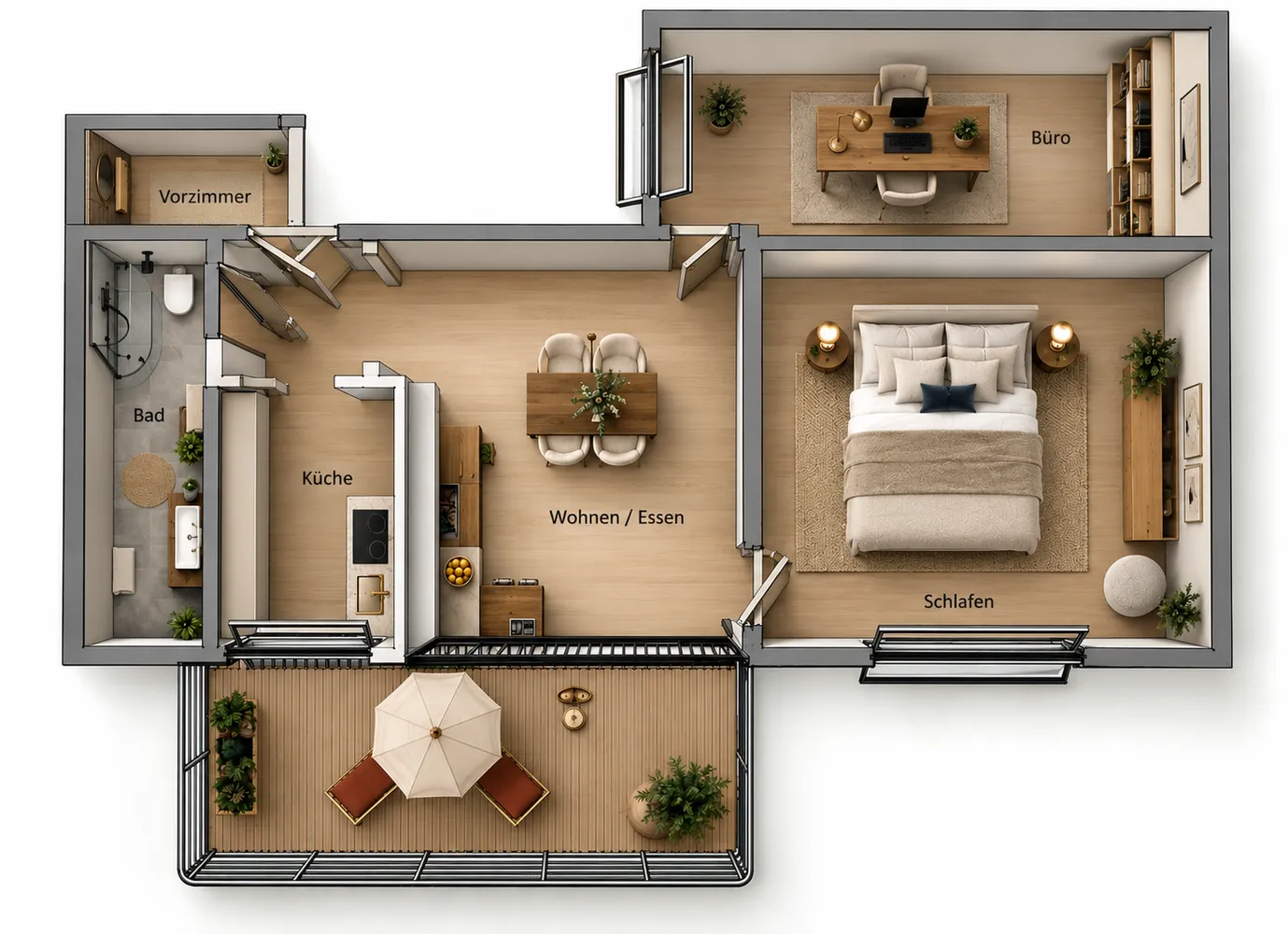 3 Zimmer Wohnung mit 65 m² in Stuttgart – Bild 2