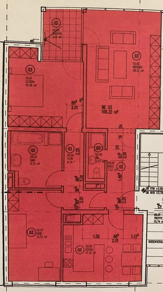 3 Zimmer Wohnung mit 103 m² in Frankfurt am Main – Bild 11