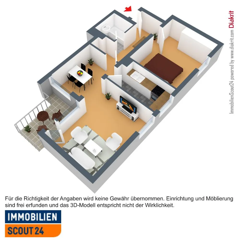 2 Zimmer Wohnung mit 57 m² in Solingen – Bild 1