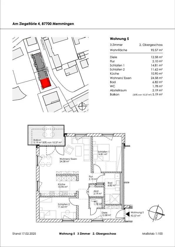 3 Zimmer Wohnung mit 92 m² in Memmingen – Bild 7