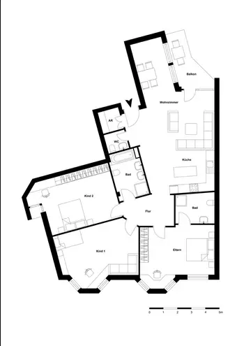 4 Zimmer Wohnung mit 135 m² in Düsseldorf – Bild 2