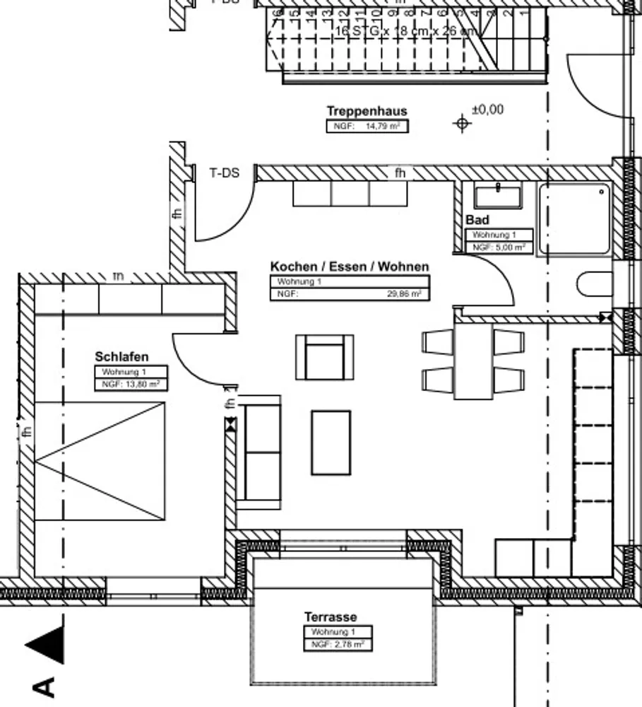 2 Zimmer Wohnung mit 51 m² in Bocholt – Bild 1
