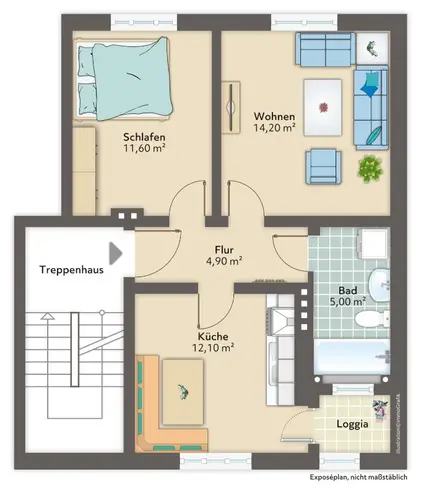 2 Zimmer Wohnung mit 51 m² in Bremen – Bild 7