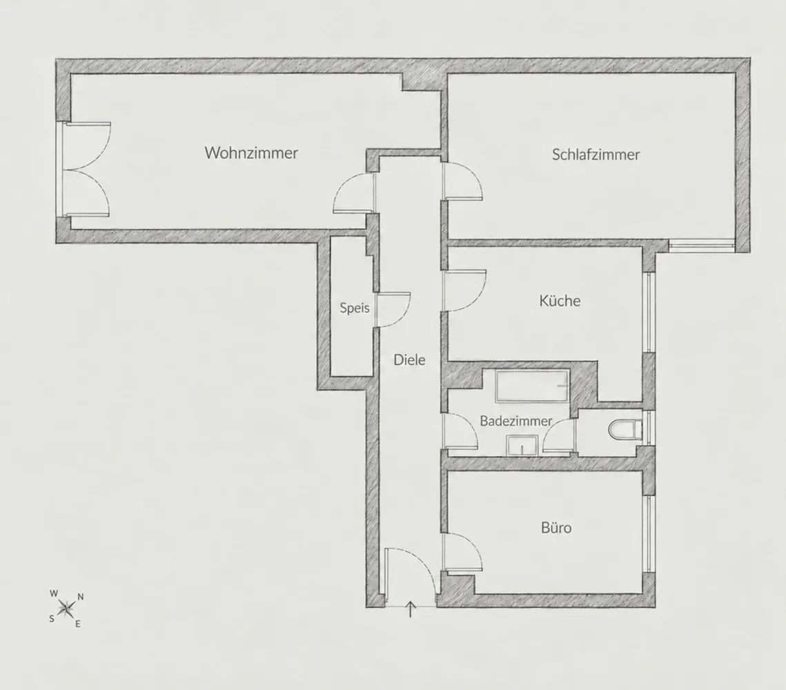 3 room apartment with 84 m² in Augsburg – Photo 7