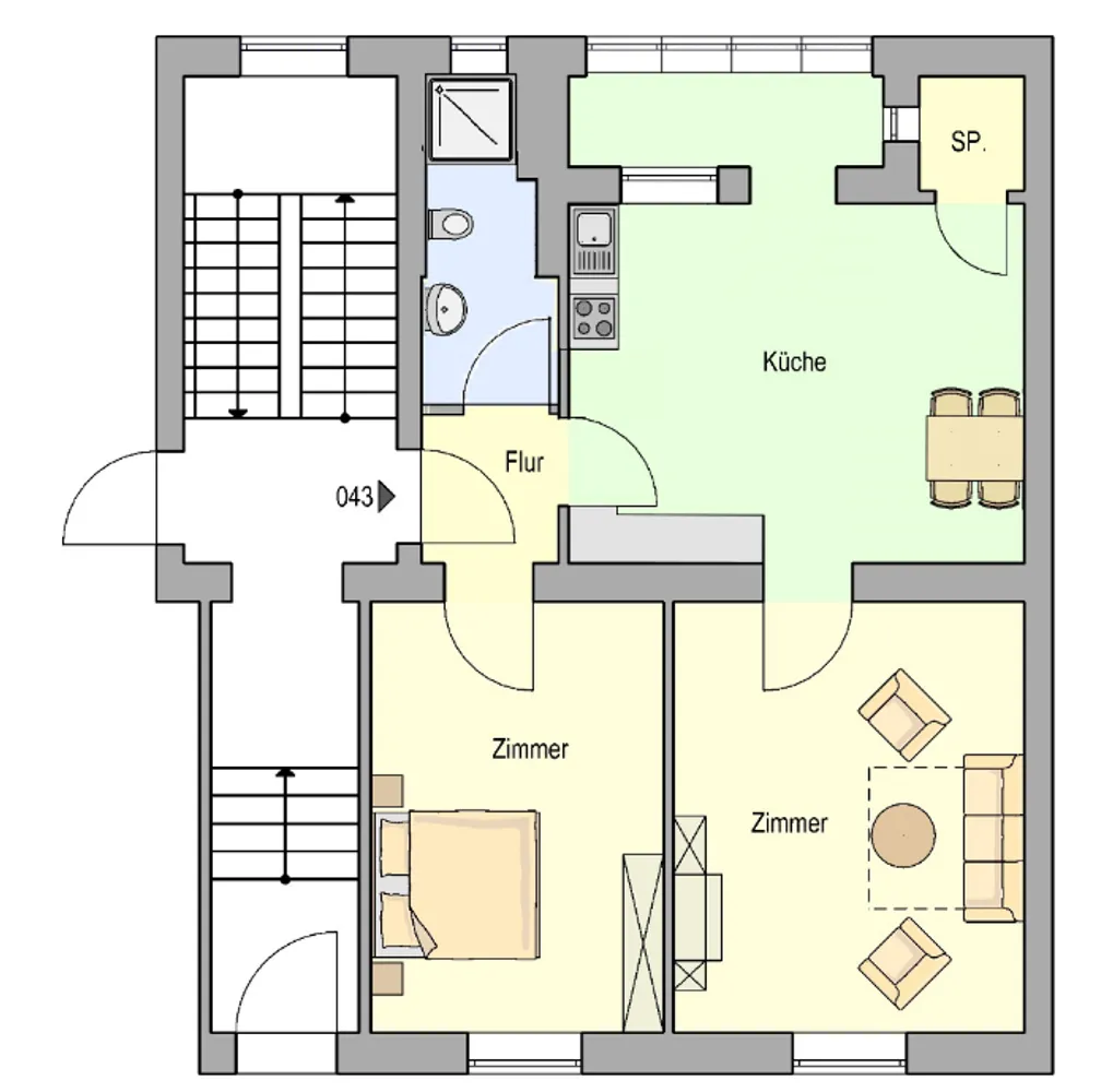 2 Zimmer Wohnung mit 59 m² in Herne – Bild 5