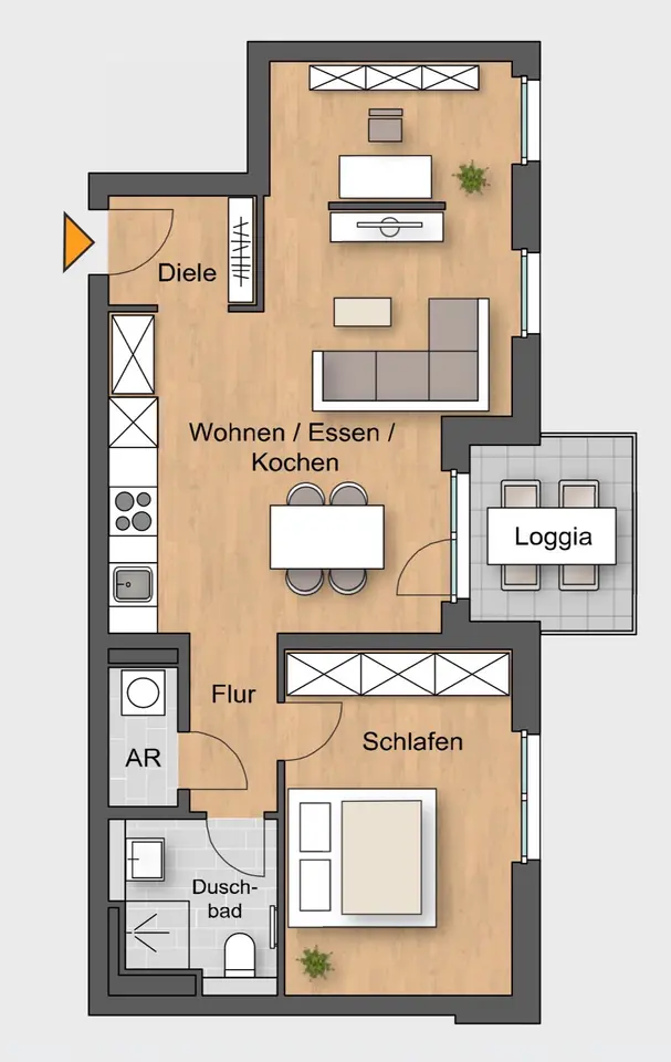 2 Zimmer Wohnung mit 68 m² in Rottenburg am Neckar – Bild 5