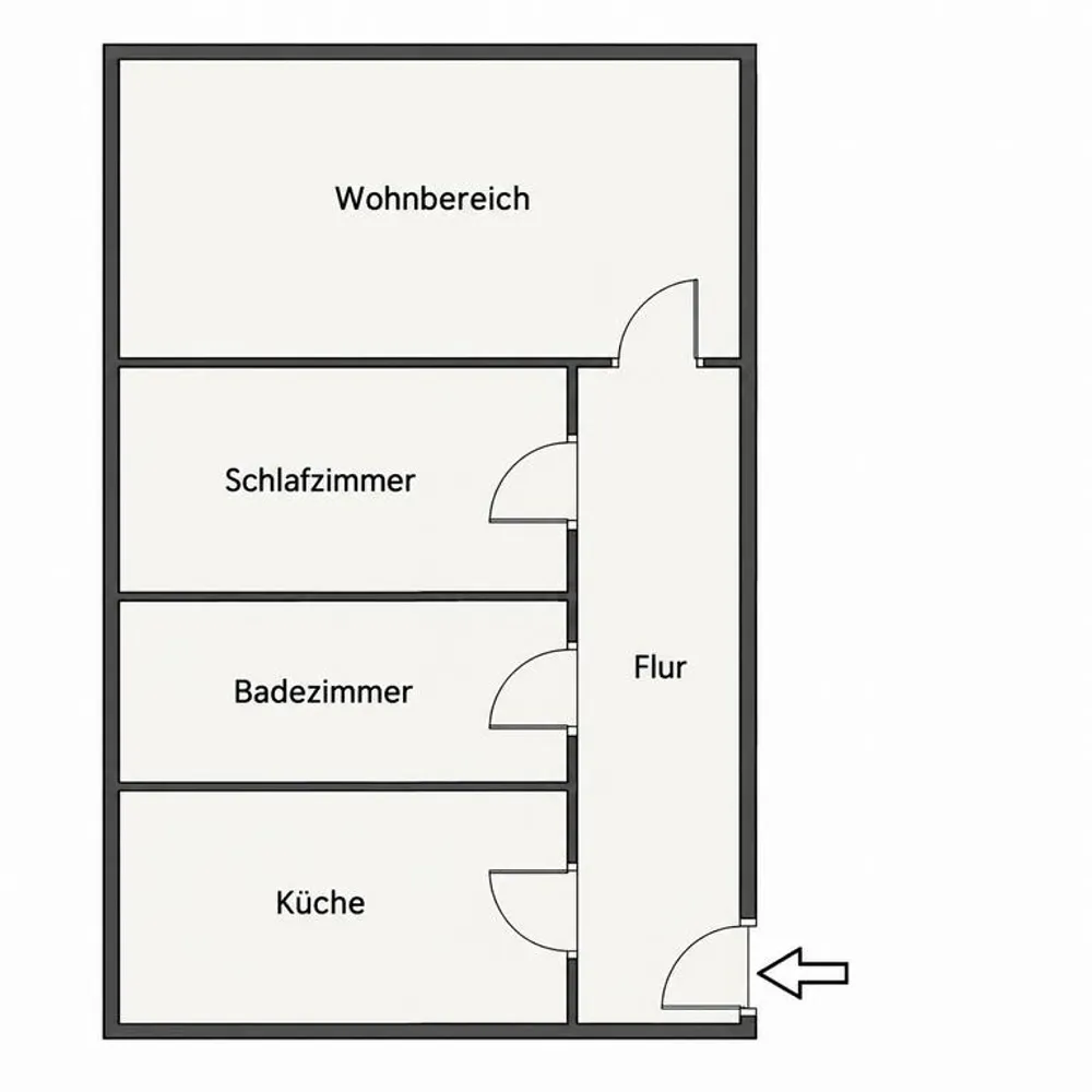 2 Zimmer Wohnung mit 53 m² in Karlsruhe – Bild 3