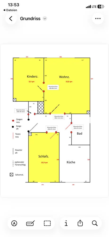 3 Zimmer Wohnung mit 54 m² in Bremen – Bild 1