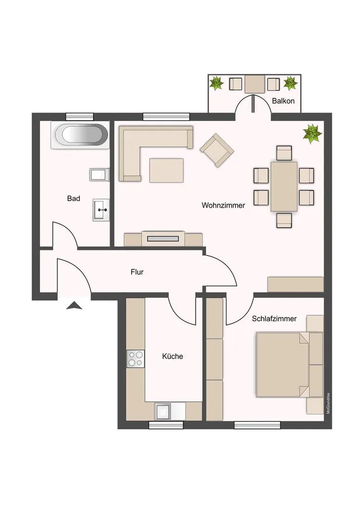 2 room apartment with 50 m² in Chemnitz – Photo 7