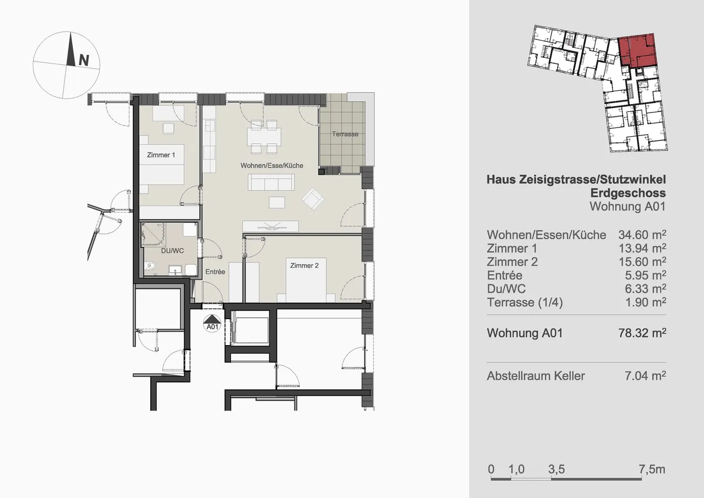 3 Zimmer Wohnung mit 78 m² in Straubing – Bild 2