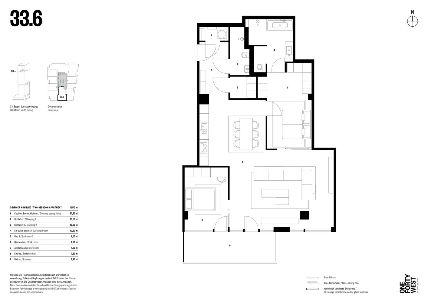 3 Zimmer Wohnung mit 121 m² in Frankfurt am Main – Bild 10