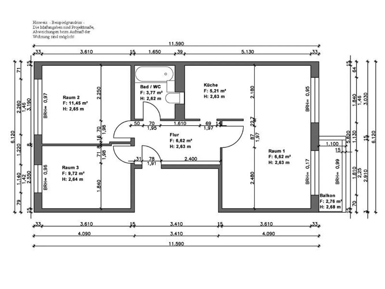 3 Zimmer Wohnung mit 57 m² in Halle (Saale) – Bild 8