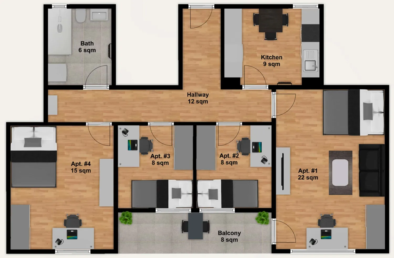 Shared room with 26 m² in Munich – Photo 2