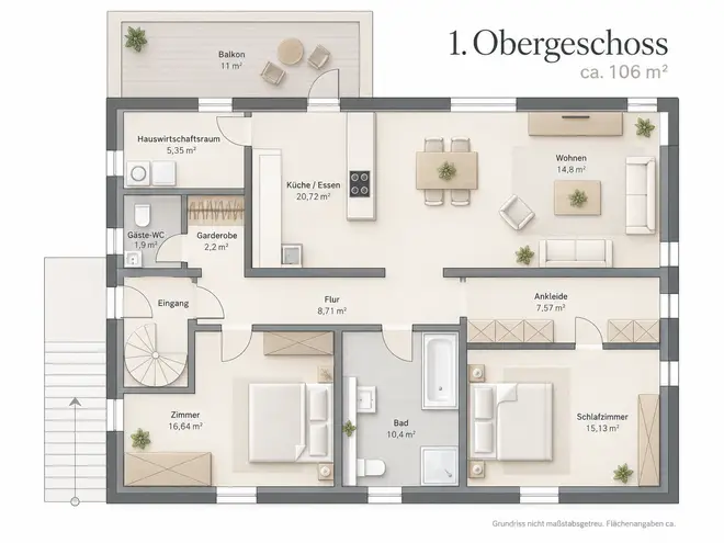 3 Zimmer Wohnung mit 106 m² in Hagen – Bild 5