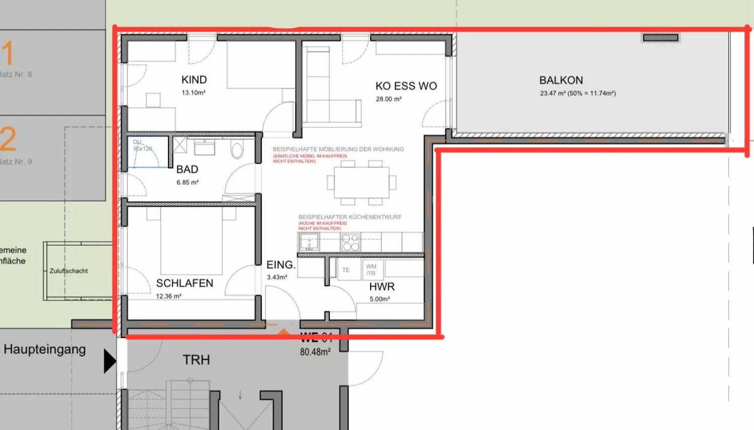 3 Zimmer Wohnung mit 80 m² in Limburg an der Lahn – Bild 4