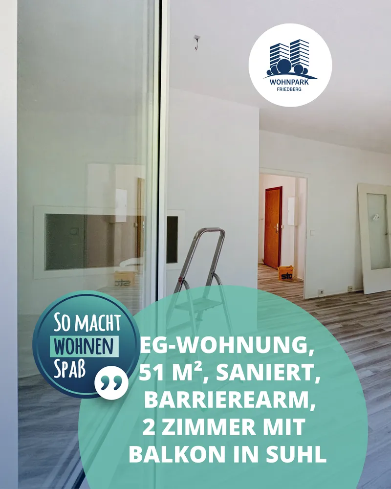 2 Zimmer Wohnung mit 50 m² in Suhl – Bild 3