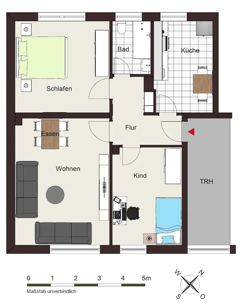 3 Zimmer Wohnung mit 65 m² in Essen – Bild 2