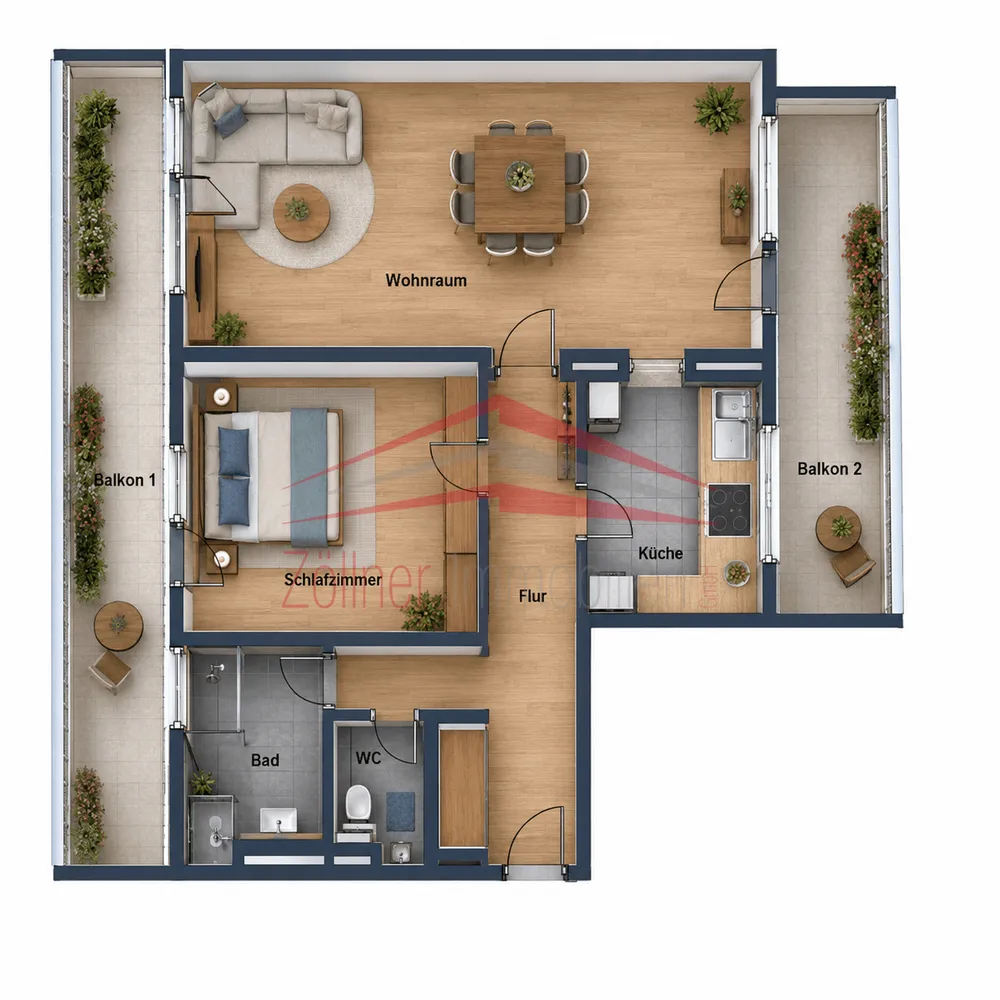 2 Zimmer Wohnung mit 79 m² in Aalen – Bild 9