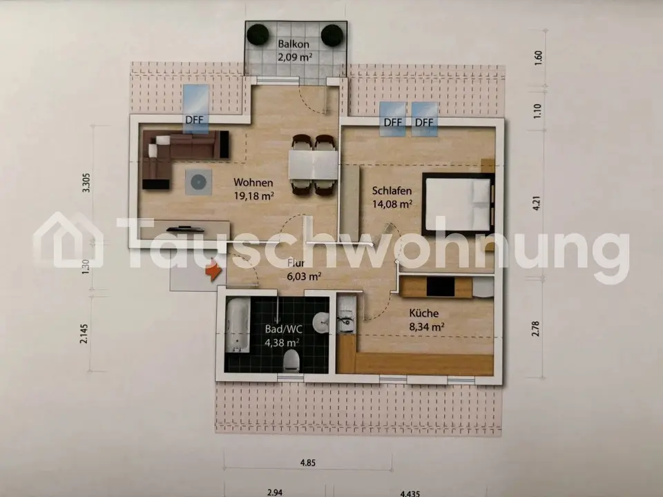 2 Zimmer Wohnung mit 52 m² in Dresden – Bild 8