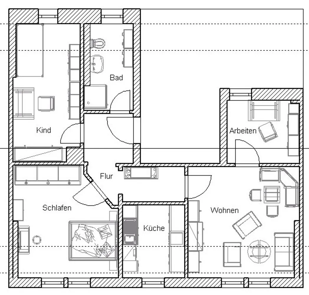 4 room apartment with 60 m² in Freiberg – Photo 3