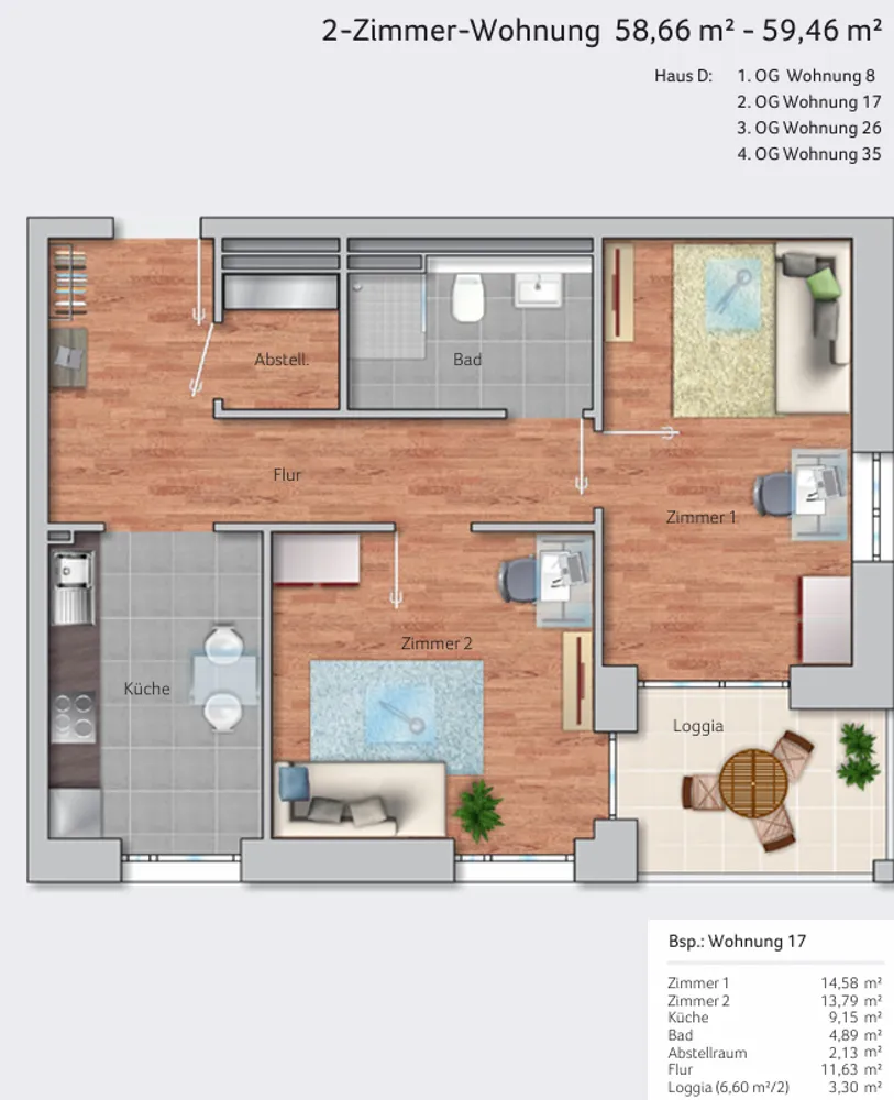2 Zimmer Wohnung mit 59 m² in Heidelberg – Bild 5