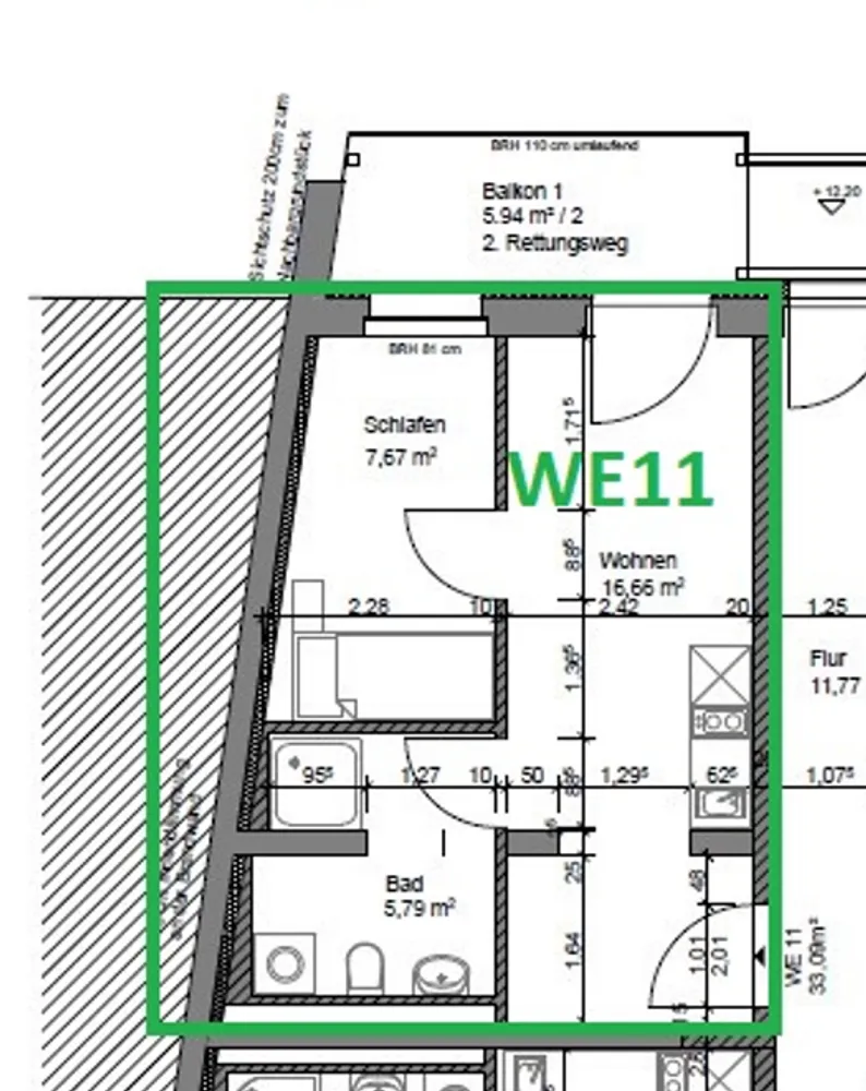 2 Zimmer Wohnung mit 35 m² in Halle (Saale) – Bild 11
