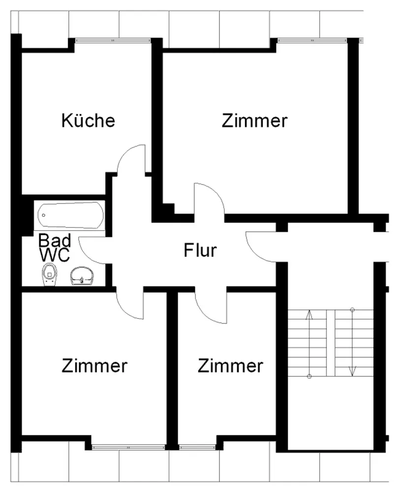 3 Zimmer Wohnung mit 62 m² in Osnabrück – Bild 1