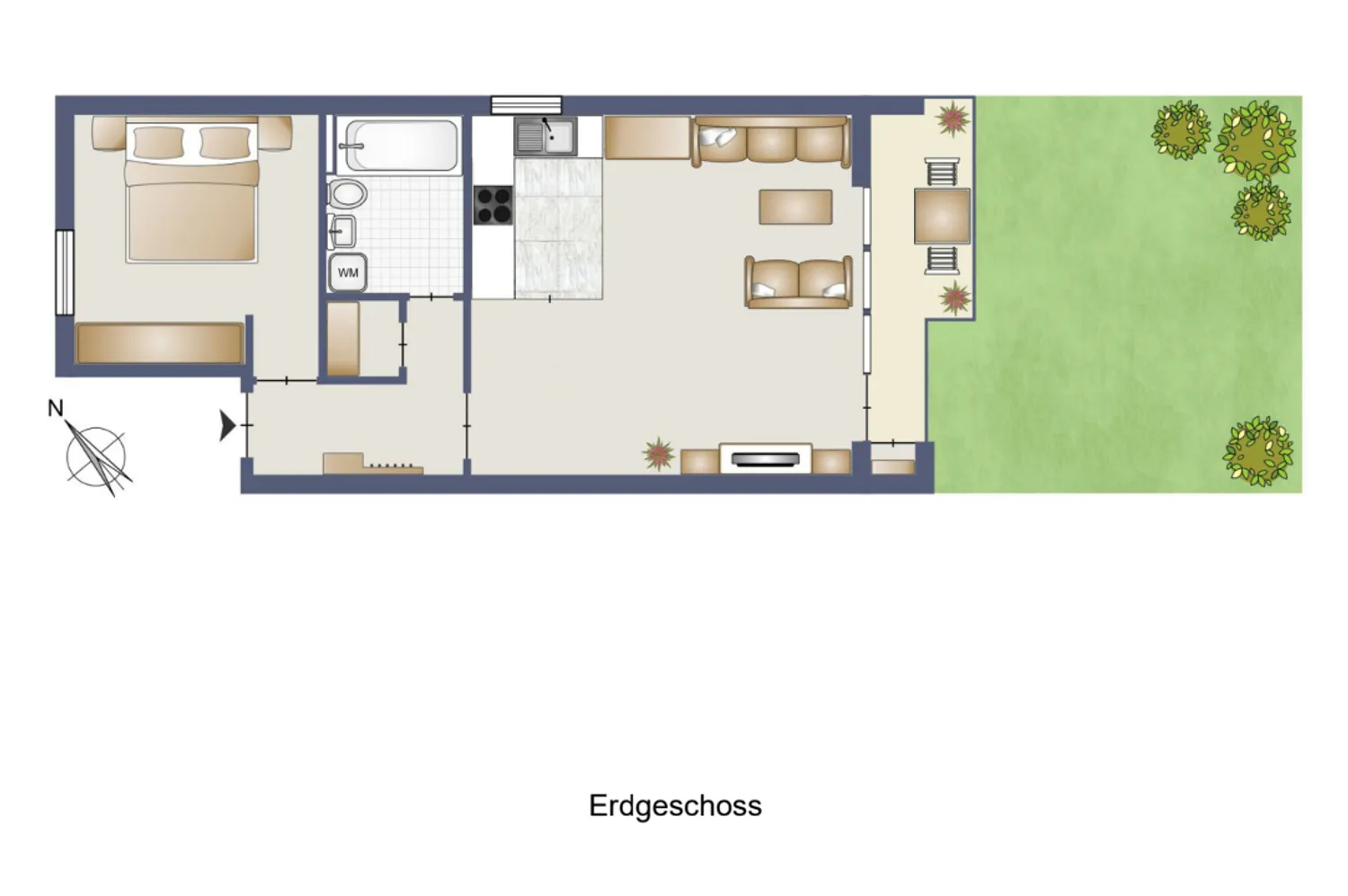 2 Zimmer Wohnung mit 54 m² in Stuttgart – Bild 2