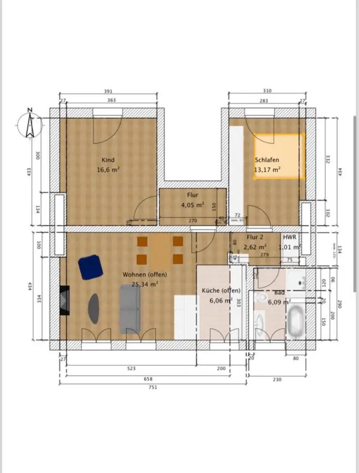 3 Zimmer Wohnung mit 78 m² in Köthen – Bild 5