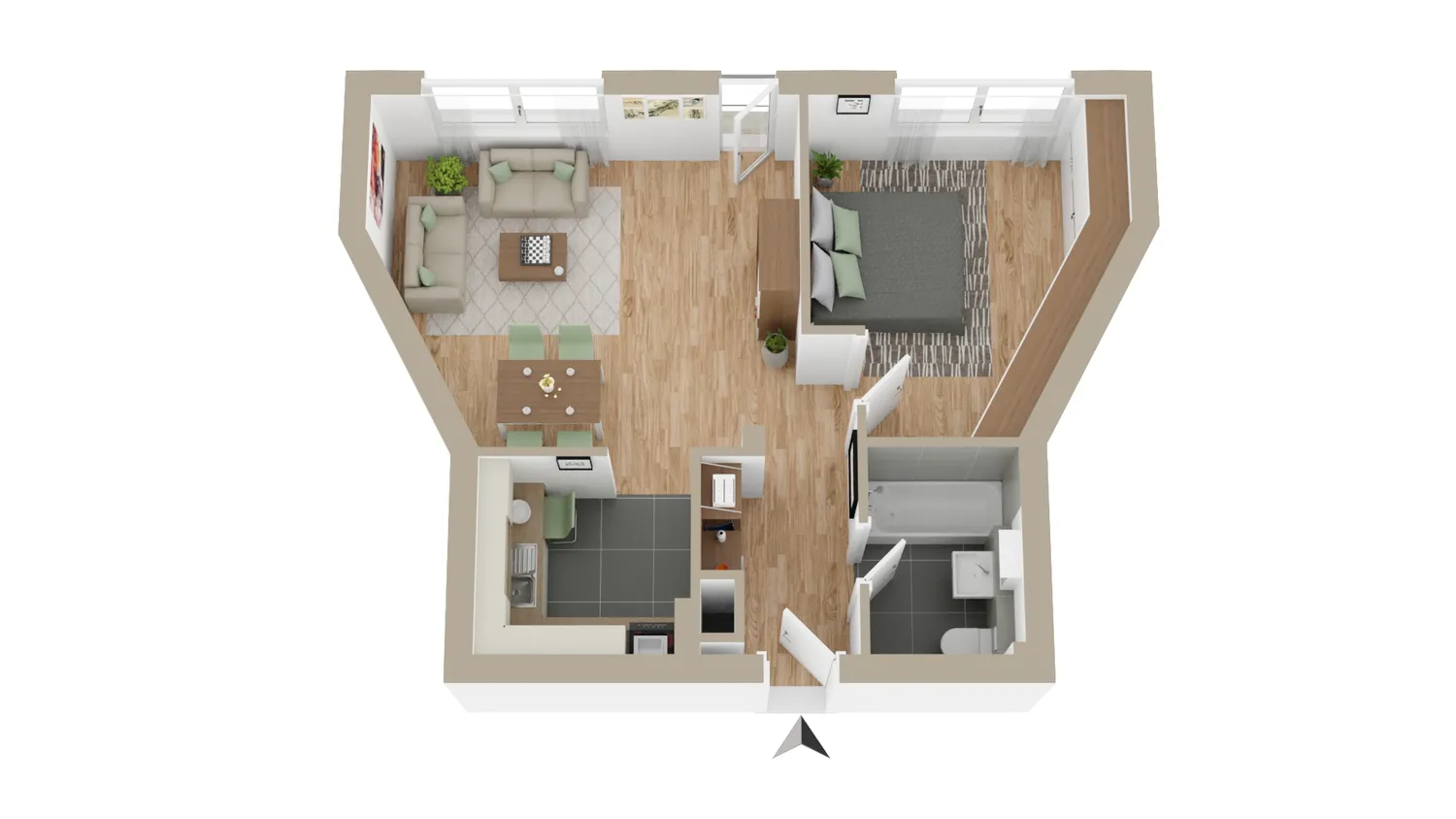 2 Zimmer Wohnung mit 54 m² in Itzehoe – Bild 6