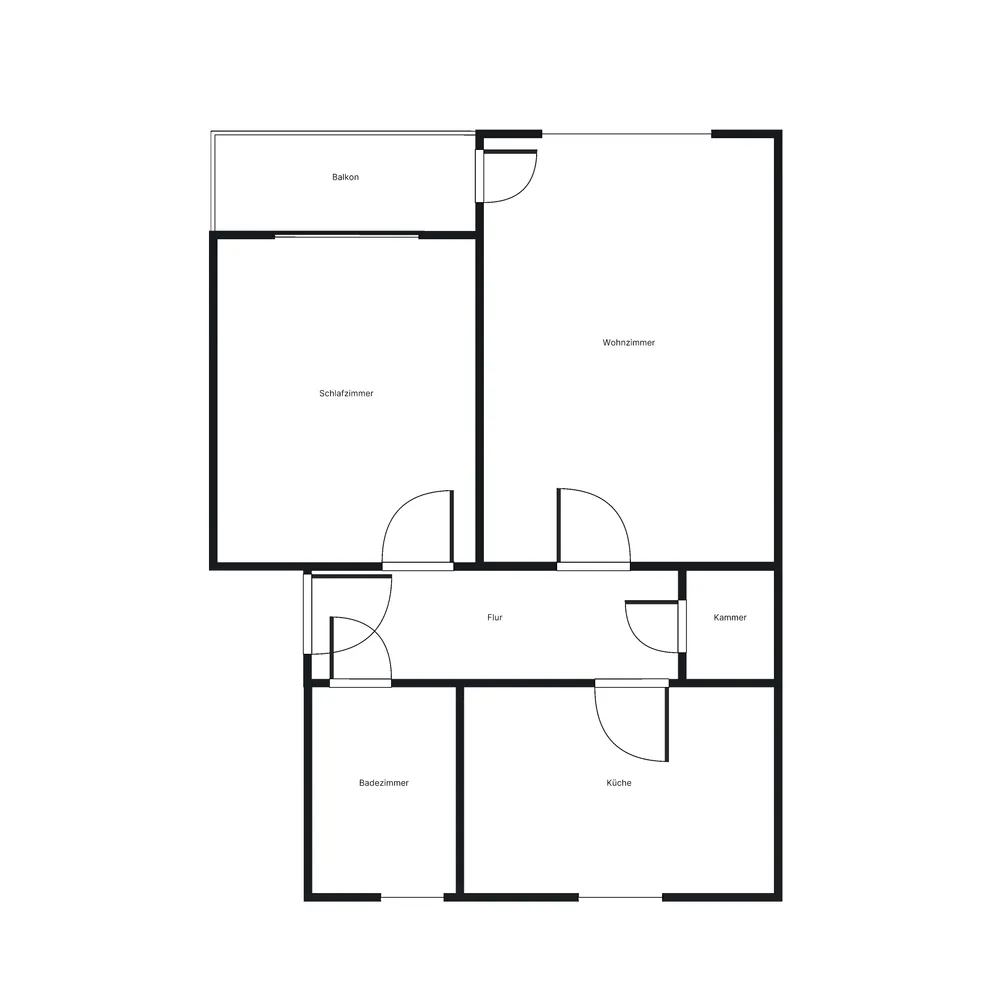 2 Zimmer Wohnung mit 54 m² in Hannover – Bild 2