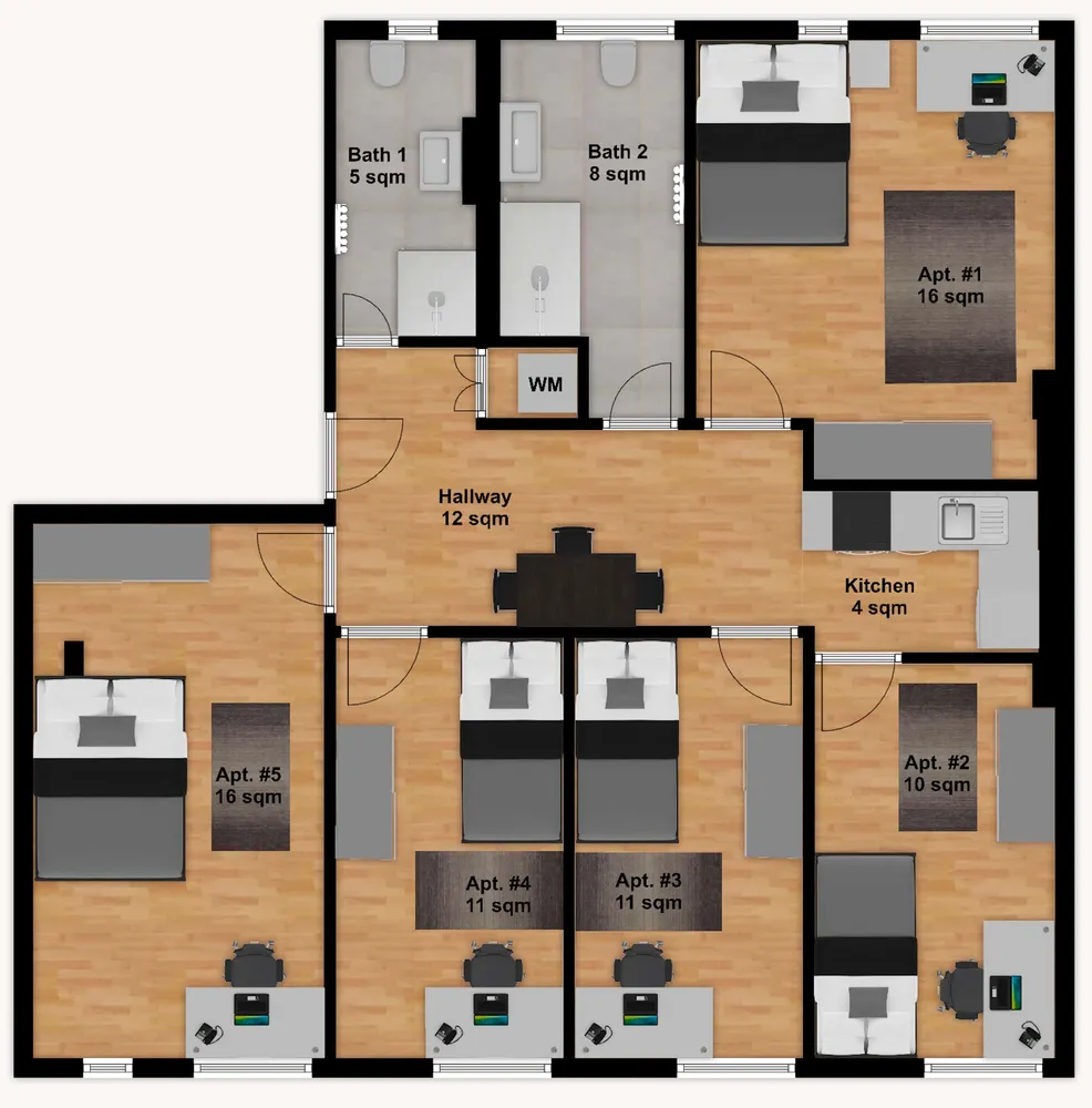 Shared room with 10 m² in Munich – Photo 4