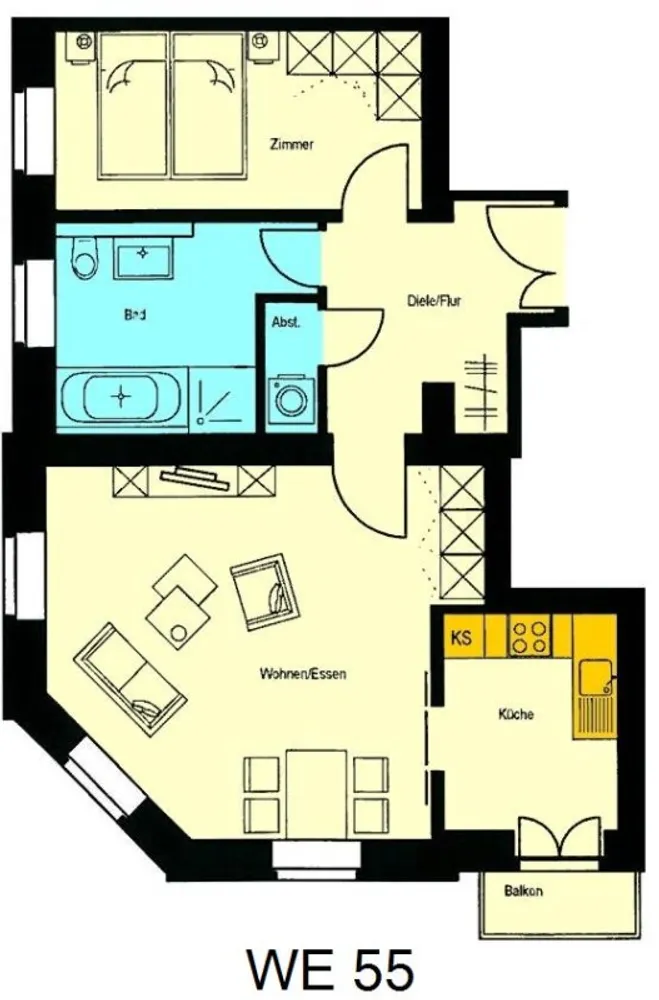 2 Zimmer Wohnung mit 63 m² in Chemnitz – Bild 3