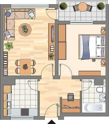 2 Zimmer Wohnung mit 52 m² in Dortmund – Bild 3