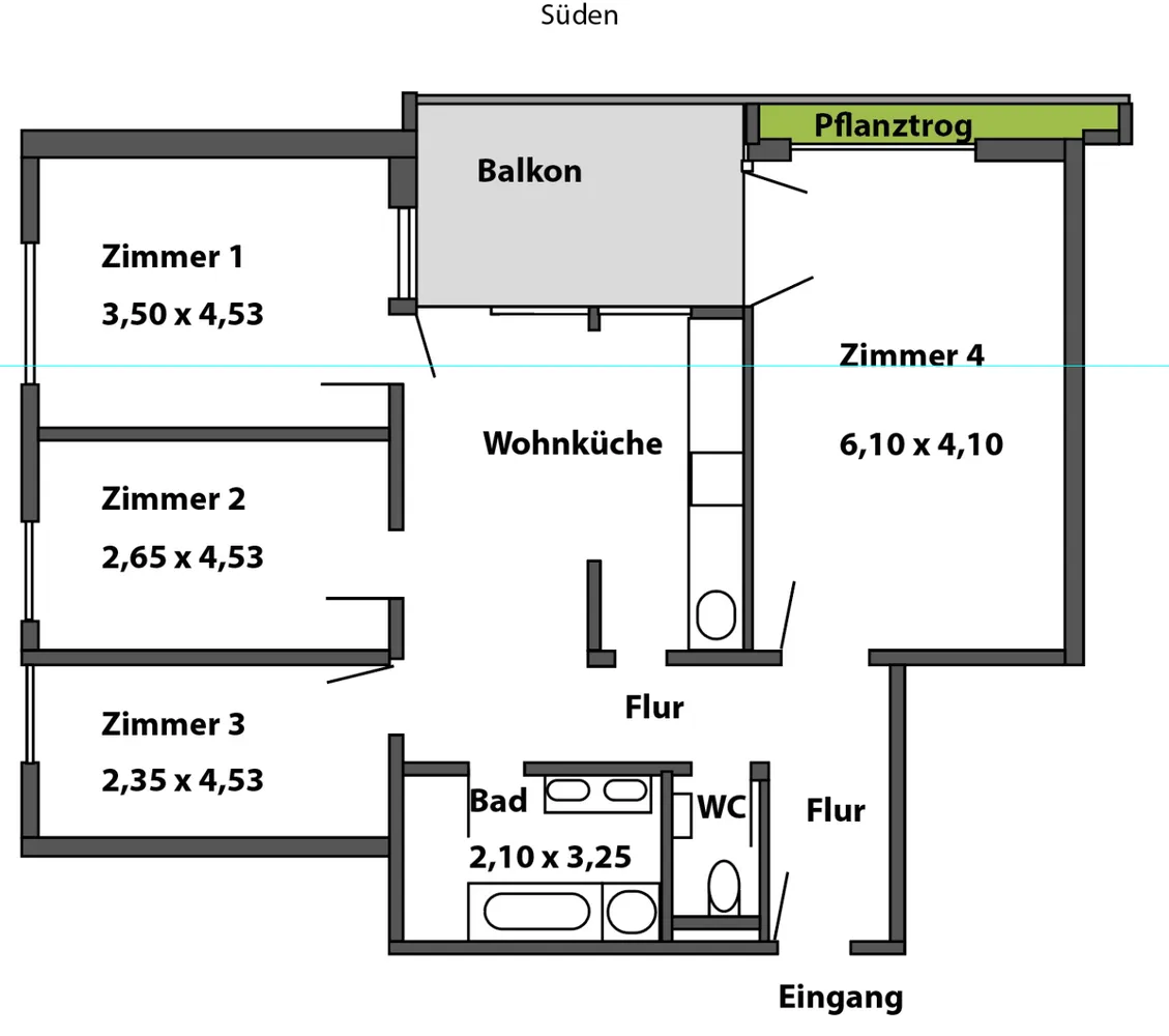 5 Zimmer Wohnung mit 100 m² in Waiblingen – Bild 9